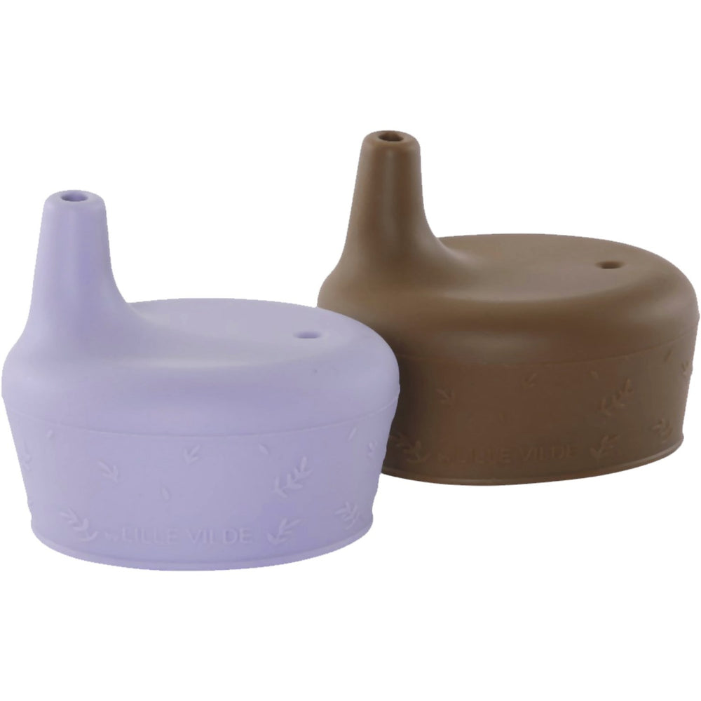Køb By Lille Vilde Lilac & Cocoa Sippy Låg 2pcs