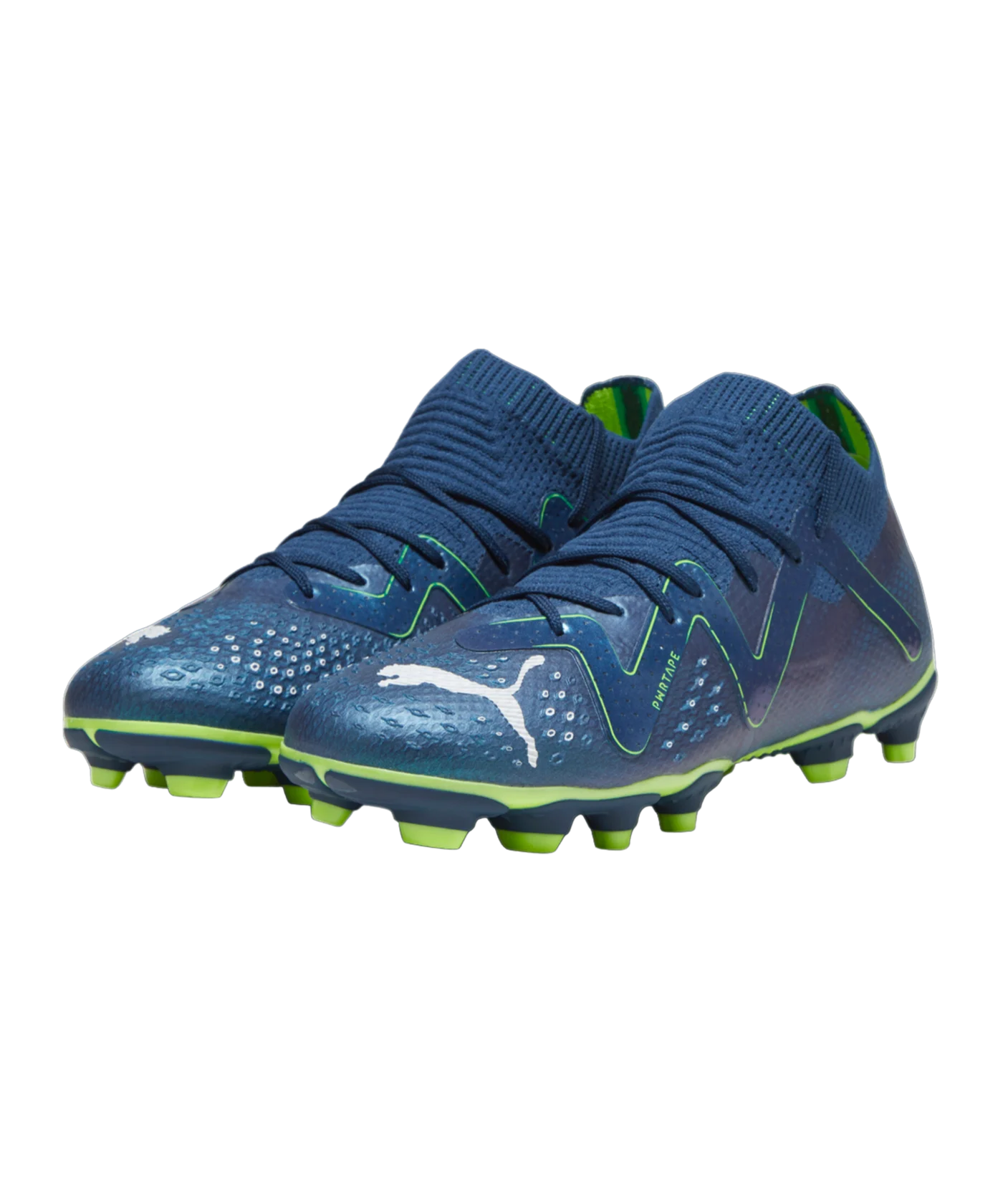 PUMA FUTURE Pro FG/AG Jr Gear Up Kids Blau Weiss F03