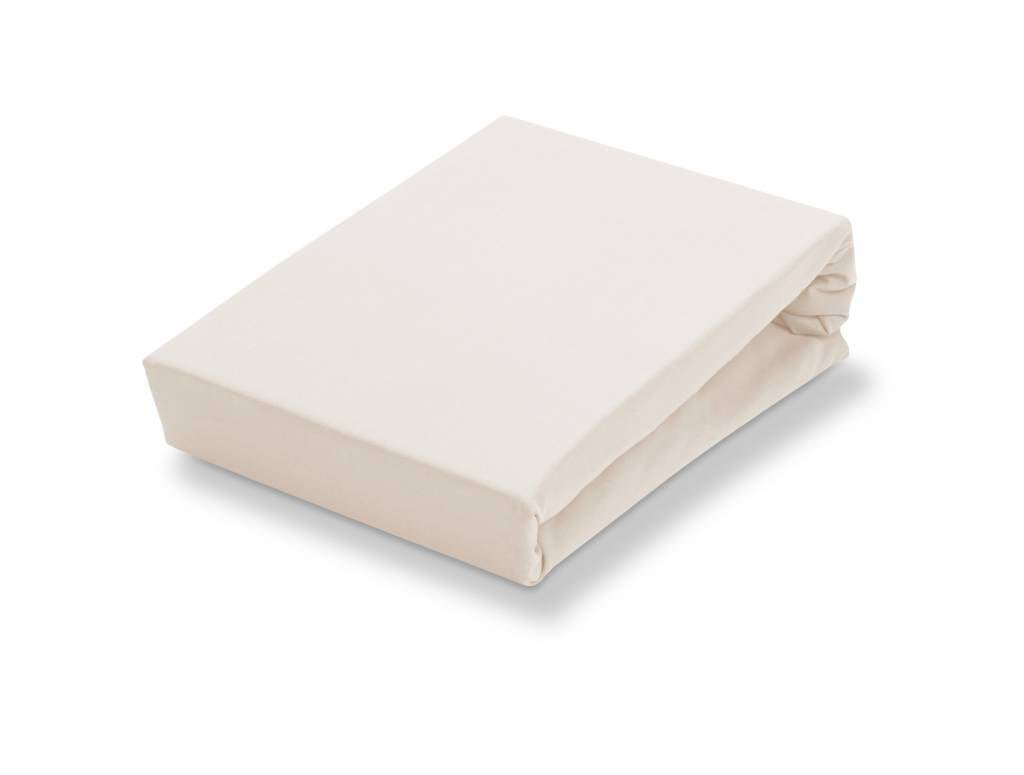 Jersey Soft Hoeslaken Natural | 80-100 x  190-220 cm | Ivoor