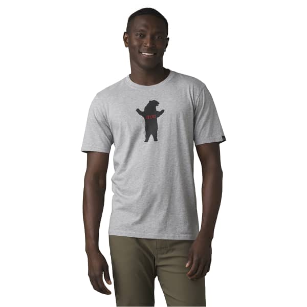 T-shirt PRANA BEAR SQUEEZE JOURNEYMAN MEDIUM HEATHER GREY