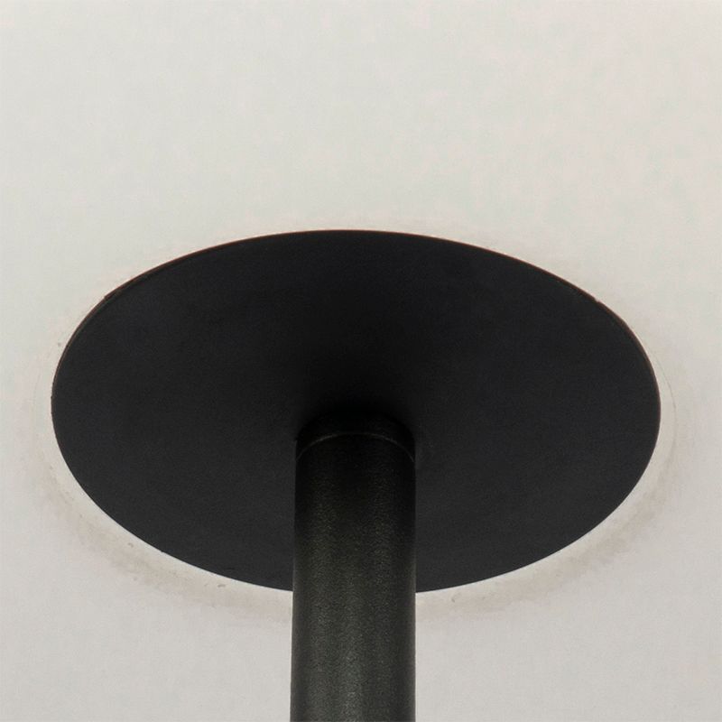 Buiten vloerlamp zwart met witte kap IP65 25 cm - Virginia
