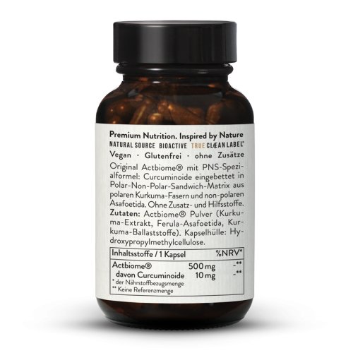 Sunday Natural Products  Actbiome ®Curcuma Muco-CurKapseln