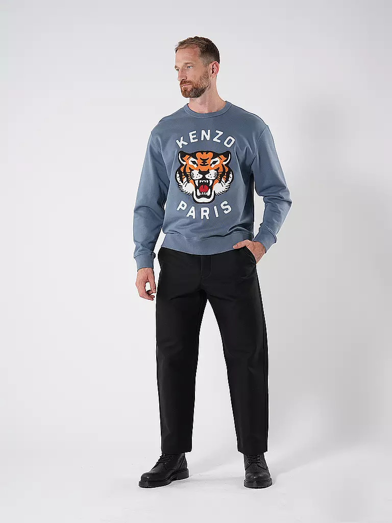 KENZO Sweater LUCKY TIGER blau