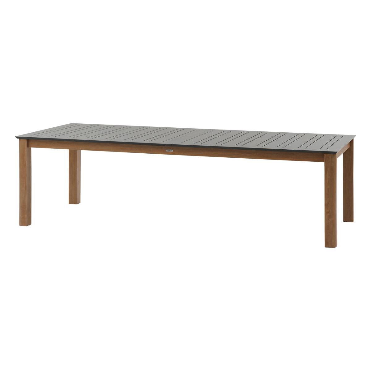 TABLE MICEIRA EXTENSIBLE GRAPHITE HONEY 14 PLACES