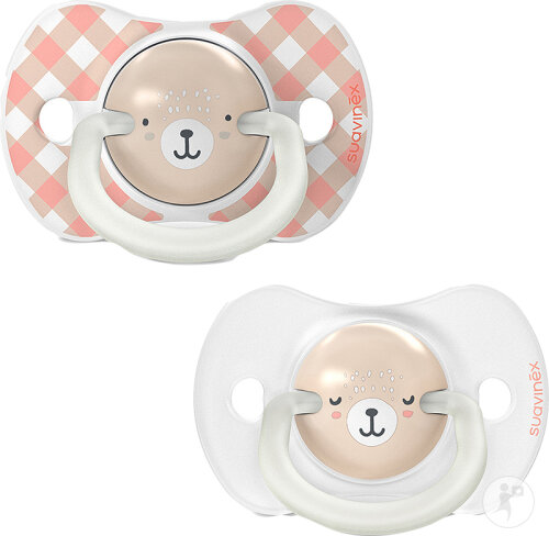 Suavinex Wild&Free Sucettes Symetriques SX Pro 0-6 Mois Night And Day Rose 2 Pièces
