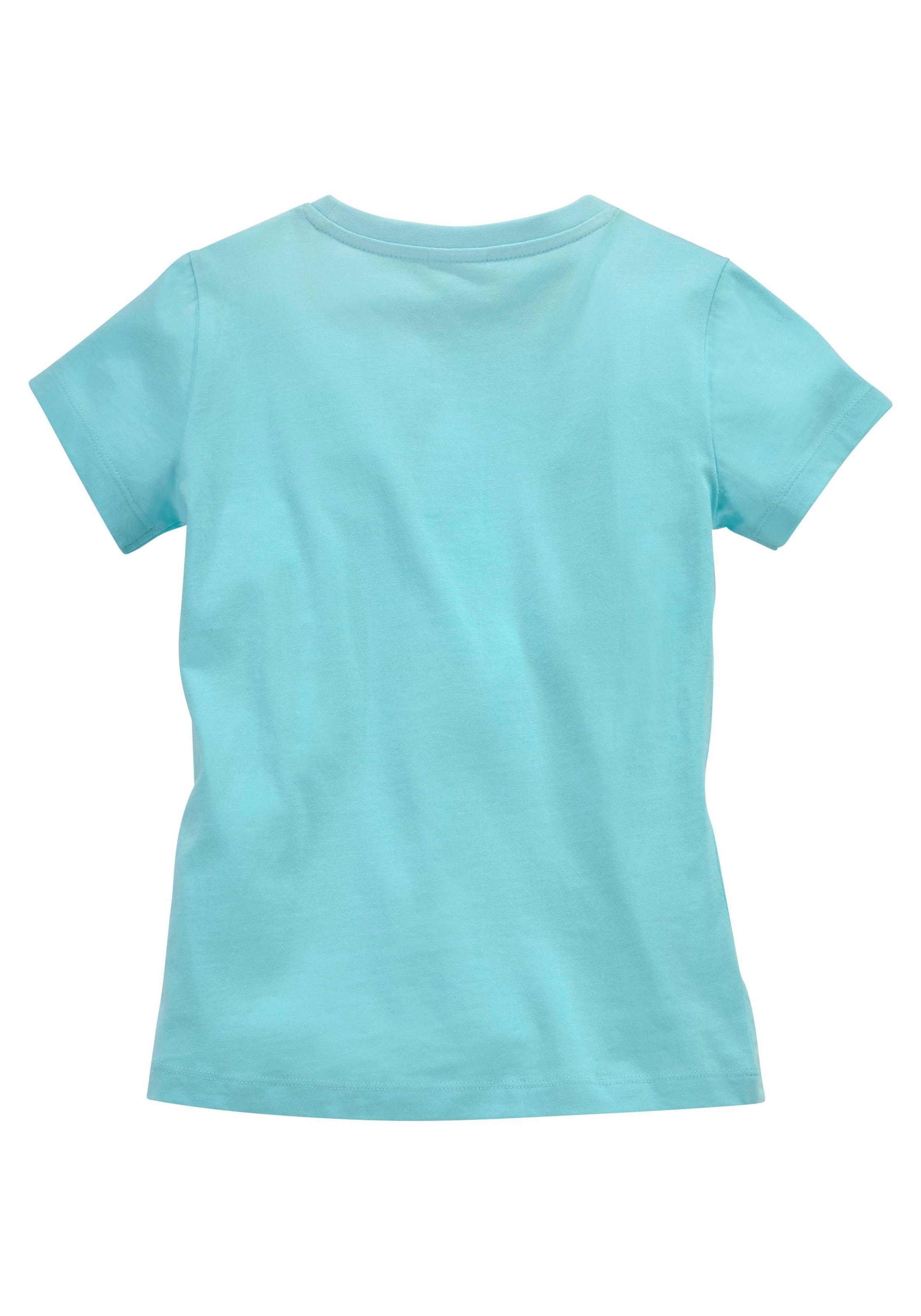 KangaROOS T-Shirt »mit Paillettenapplikation« Kurzarm,  taillierter Schnitt,  mit Logodruck und Pailletten