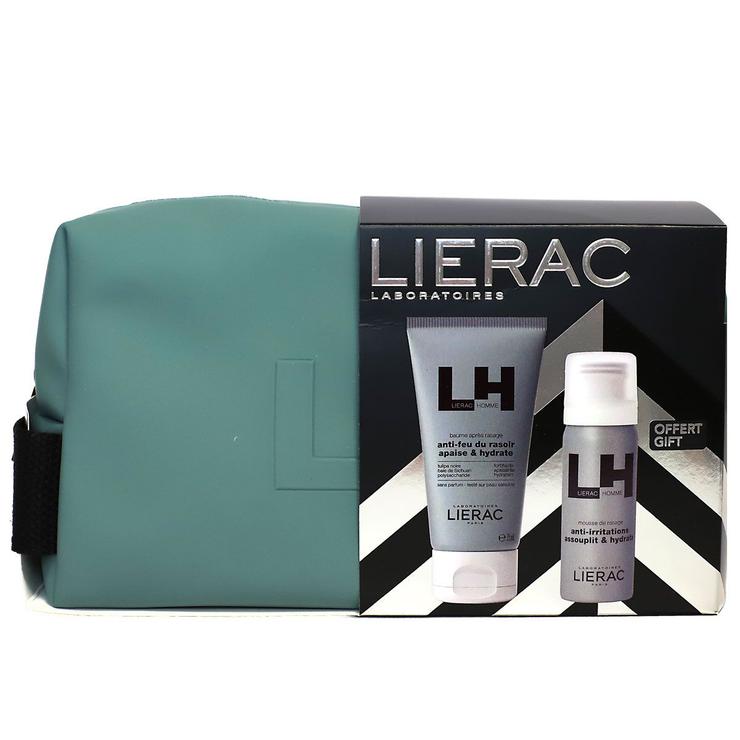 Homme baume après-rasage 75ml + mousse 50ml + trousse offerte