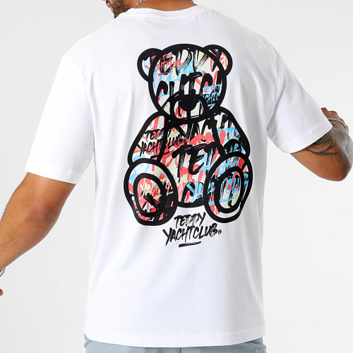 Tee Shirt Oversize Large Script Series Blanc