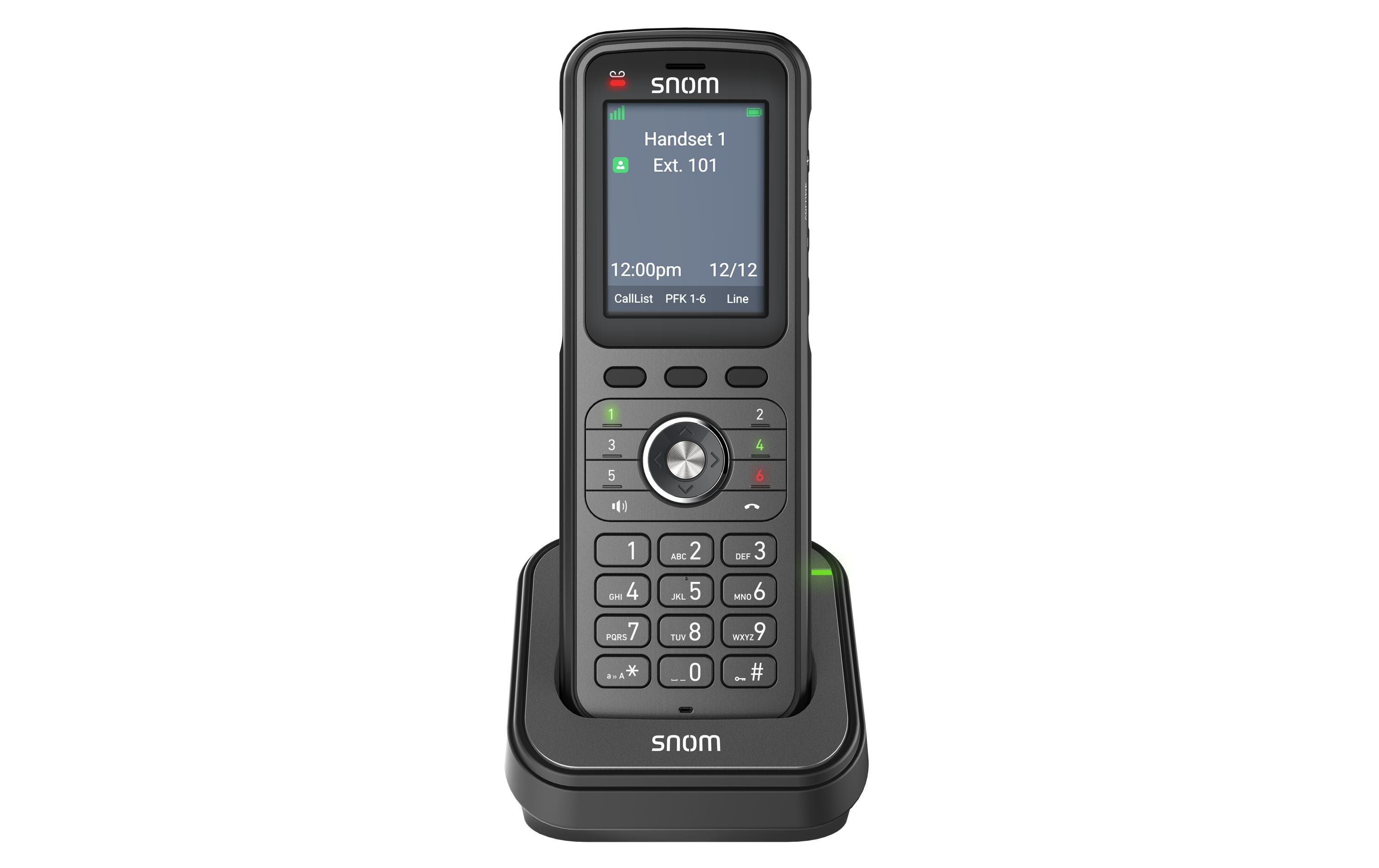 Mobilteil M56 mit Ladeschale<br>Snoms leistungsstarkes DECT-Mobilteil