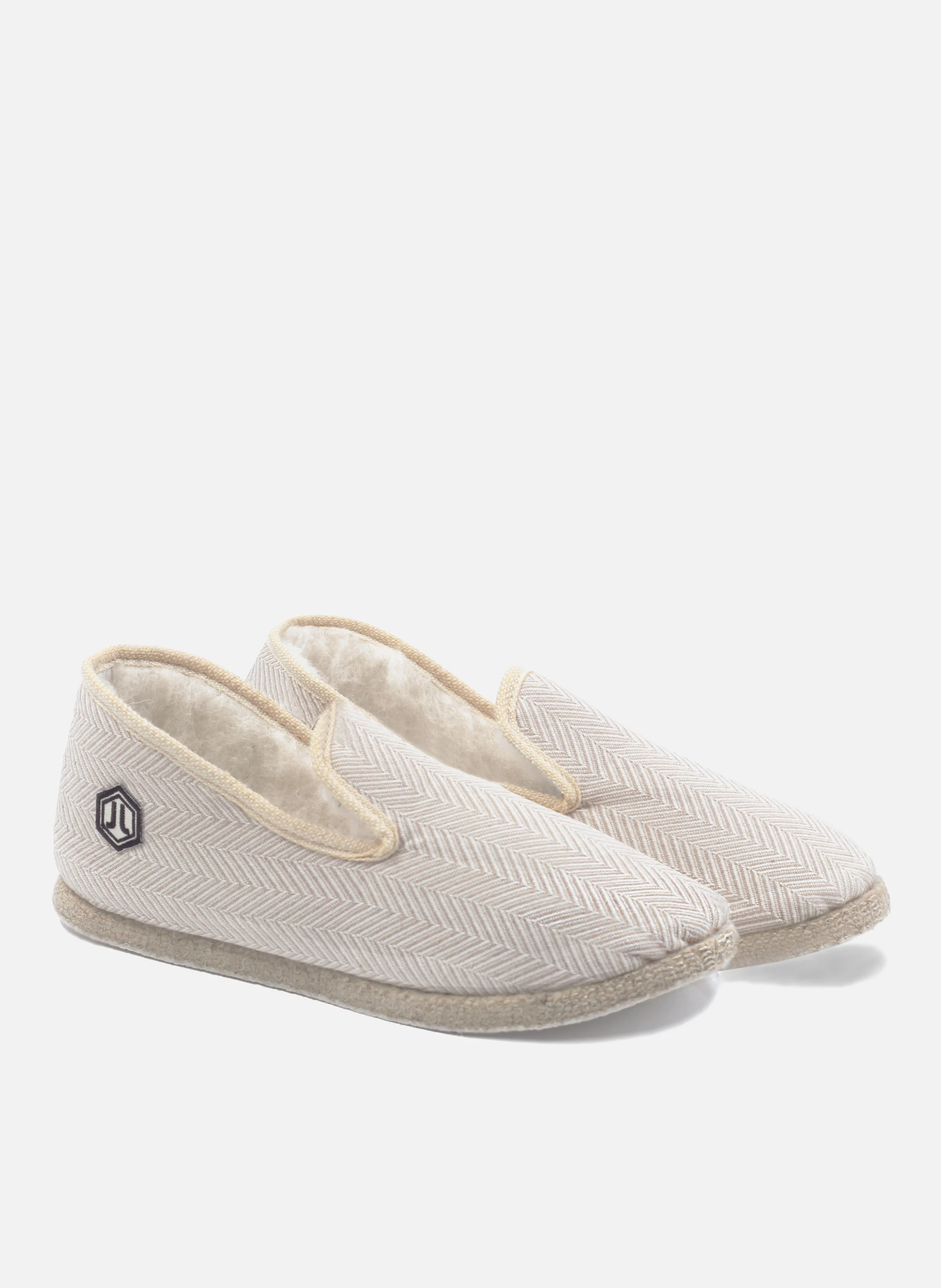 Charentaises tissu | Blanc