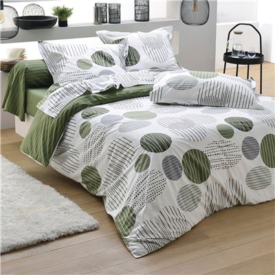 Linge de lit pois et rayures - BECQUET CRÉATION