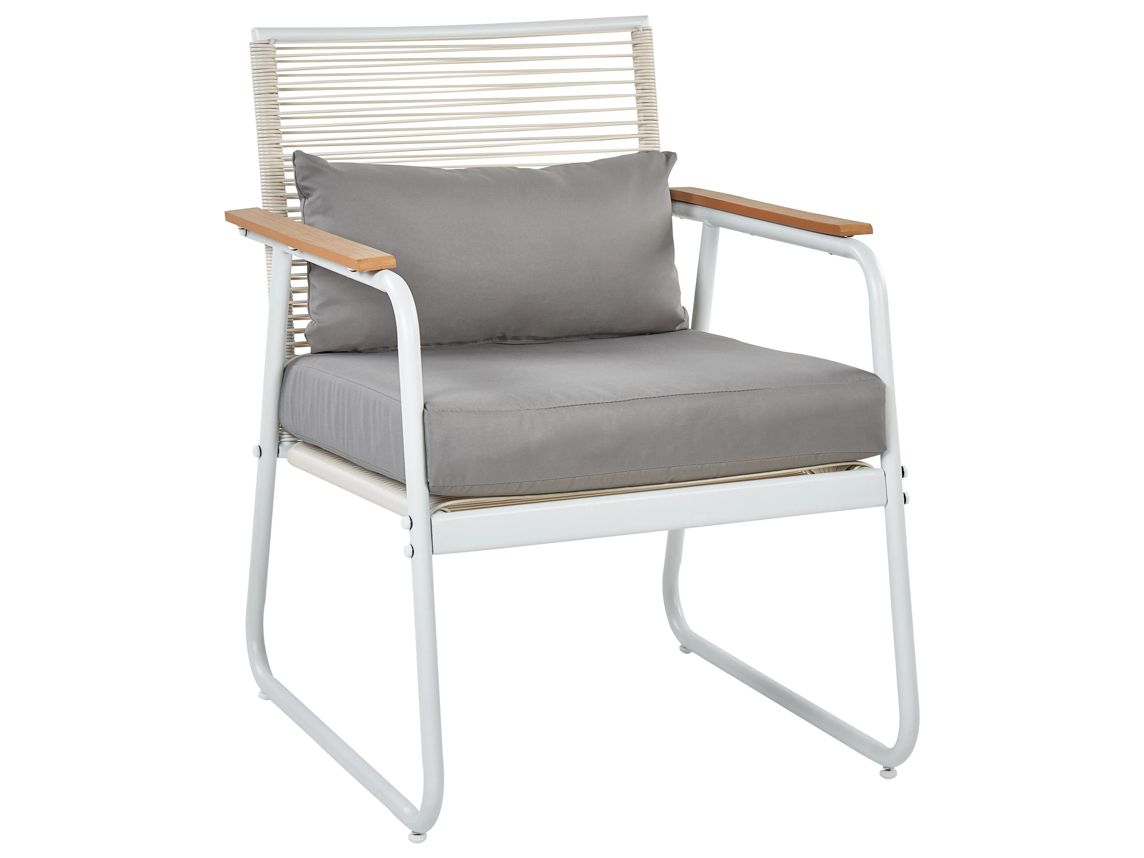 Loungeset met tafel 4-zits POMONTE Metaal Wit