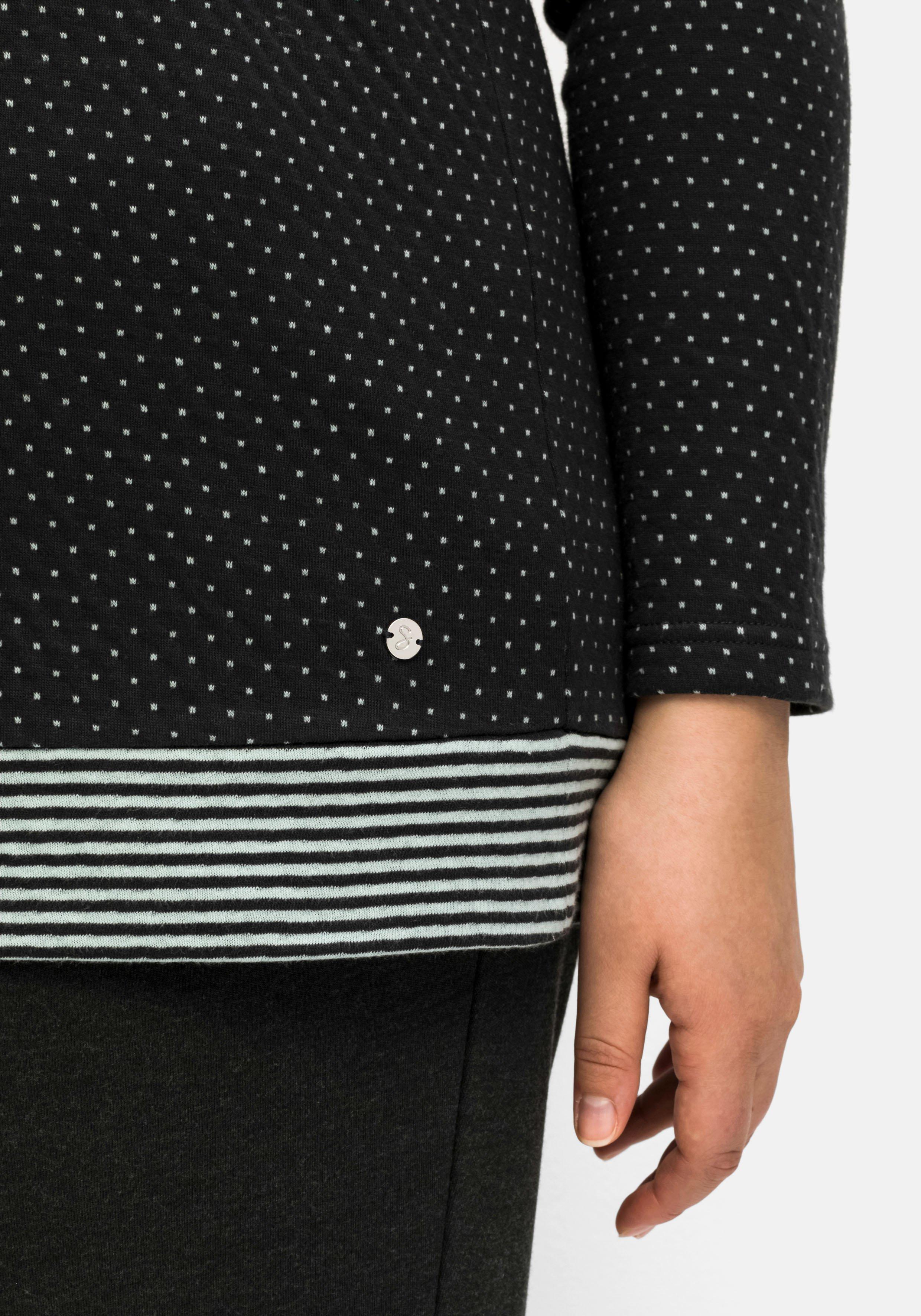 Relaxshirt mit Kapuze, in Double-Face-Optik