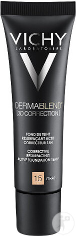 Vichy Dermablend [3D Correction] Fond De Teint Correcteur 16h Peaux Grasses Acnéiques 15 Opal 30ml