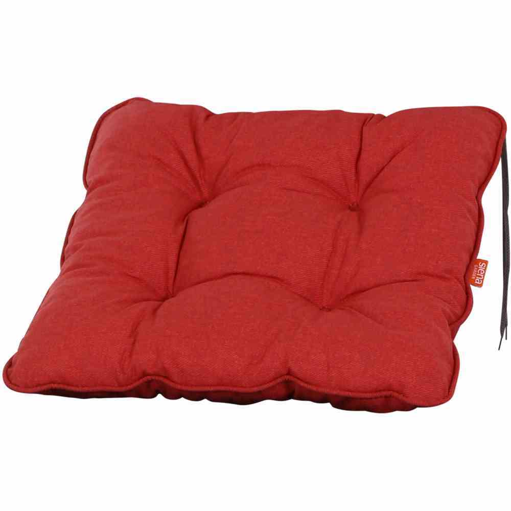 6-teiliges Sitzkisen-Set SIRIUS - rot - 42x42 cm
