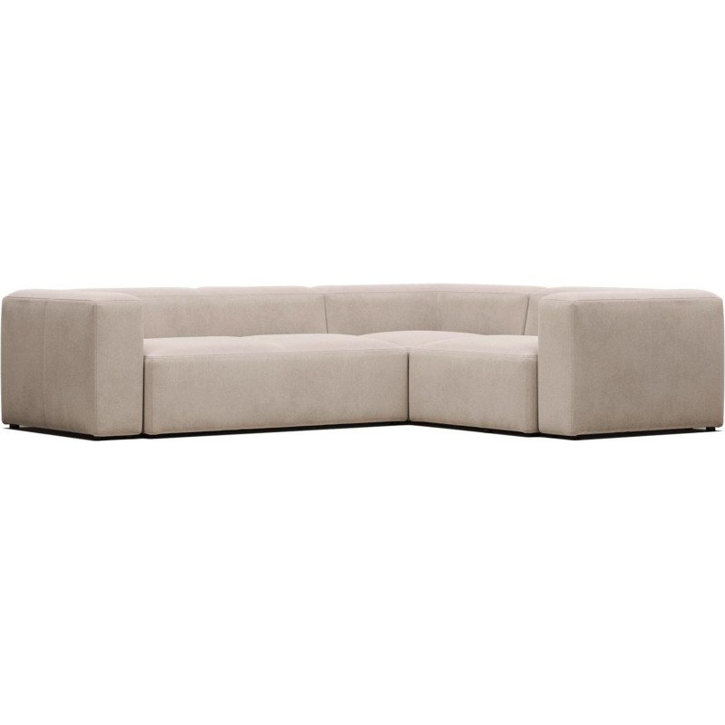 Canapé d’angle Blok 4 places beige 320 x 230 cm