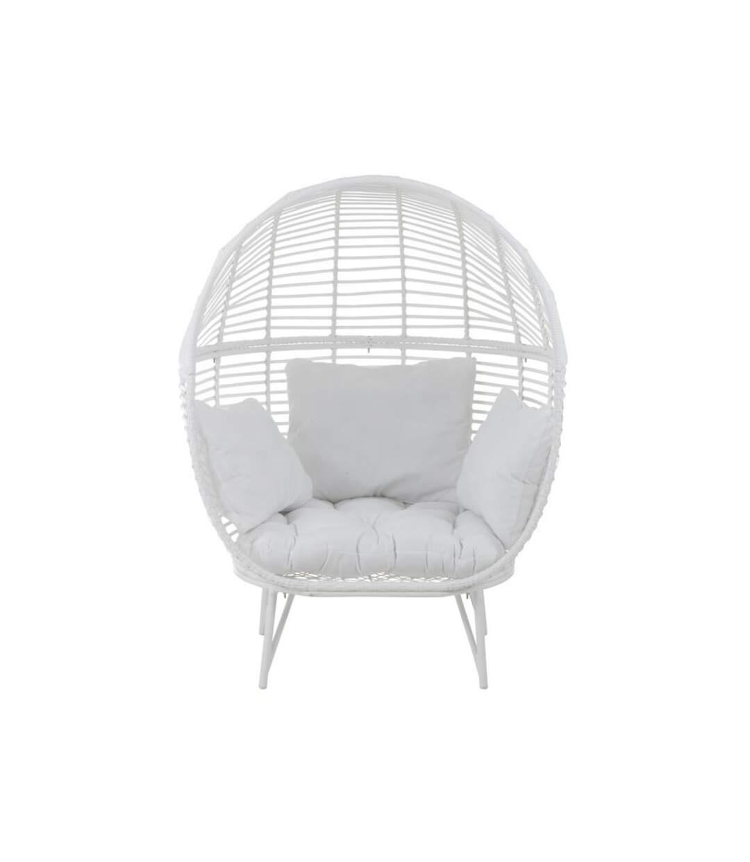 Paris Prix - Fauteuil Design Ovale aciera 151cm Blanc