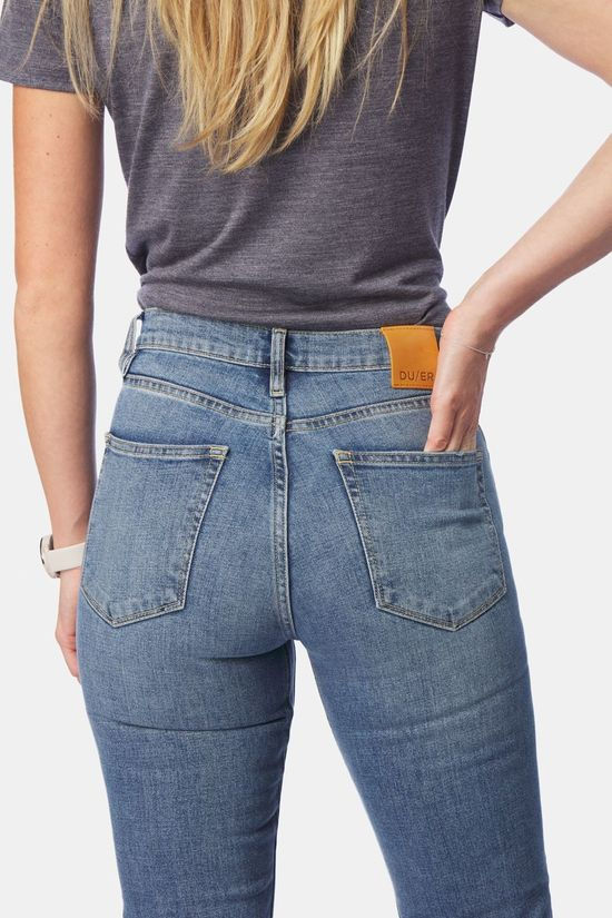 Duer Duer High Rise Straight Broek Dames