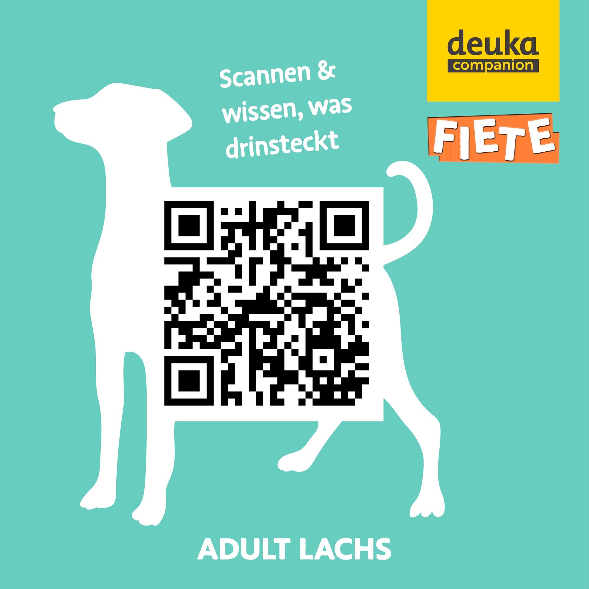 FIETE Adult Lachs - Getreidefreies Trockenfutter für Hunde