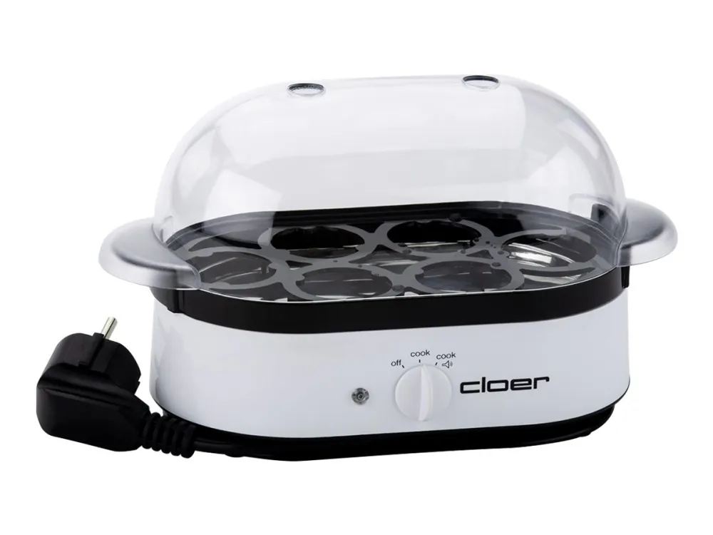 Cloer 6081 - Æggekoger - 350 W - hvid