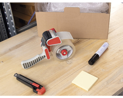 Verpakkingstape dispenser inclusief 1 rol tape