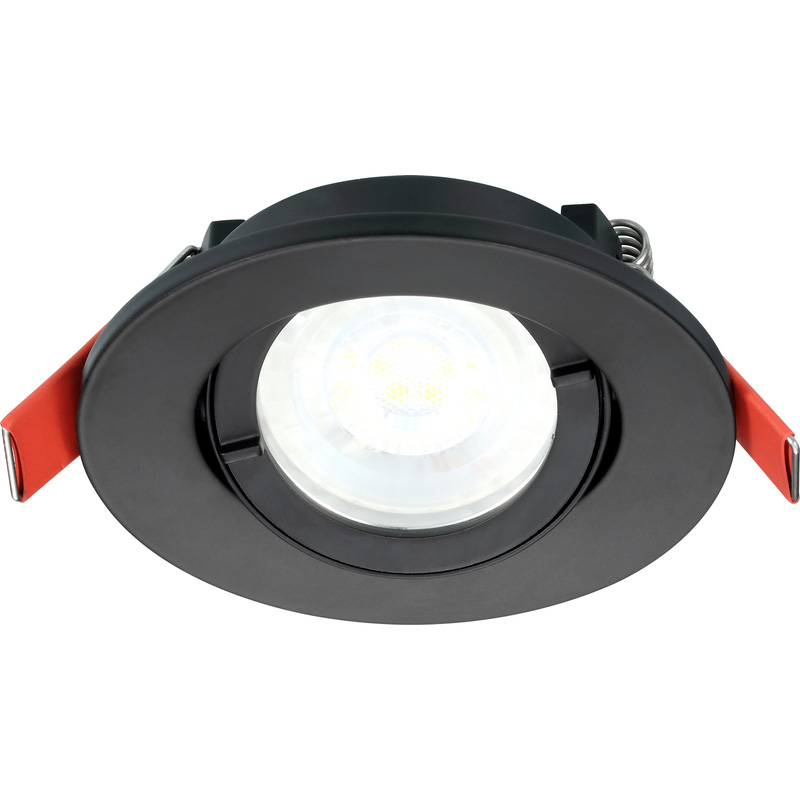 Lumiance Inset Trend 75 badkamer inbouwspot kantelbaar Zwart