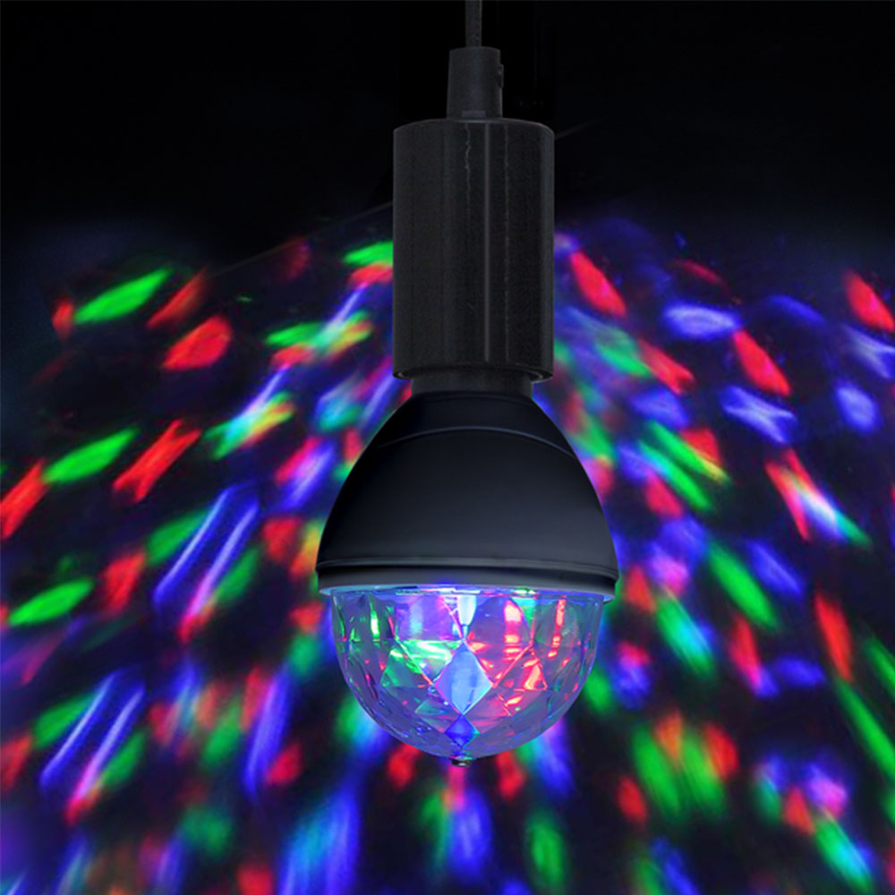 (3W) E27 LED Discokugel Glühbirne 360° Rotierendes RGB Partylicht (12.361-42) - Bunt