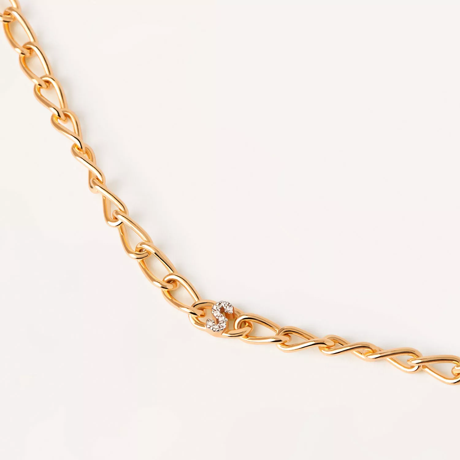 PDPAOLA Letter S Armbånd 18 kt. Forgyldt Sølv PU01-556-U