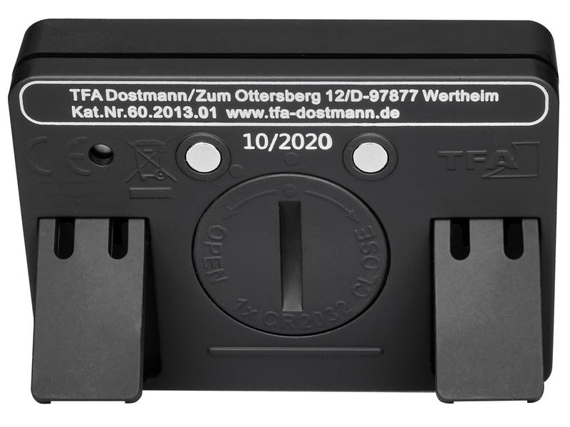 TFA Dostmann Digitaluhr mit griffiger Gummibeschichtung Sch Digitale Uhr mit Befestigungsmagnet