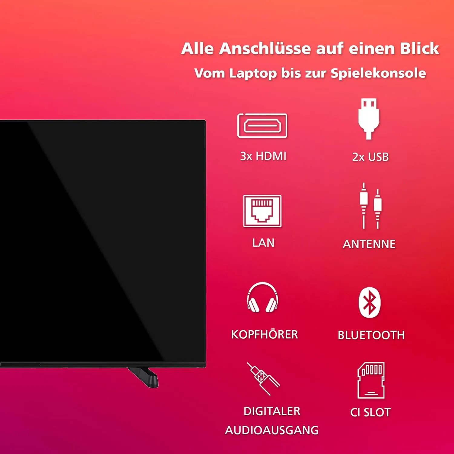 Telefunken 43 Zoll Fernseher Fire TV (4K UHD Smart TV, HDR Dolby Vision, Dolby Atmos, Triple-Tuner)