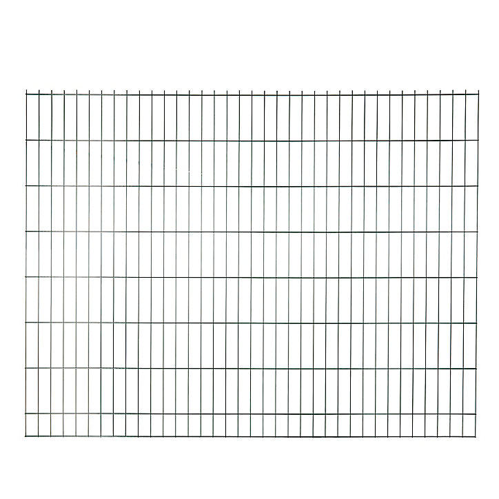 Panneau de clôture grillagée premium vert 200 x h.153 cm