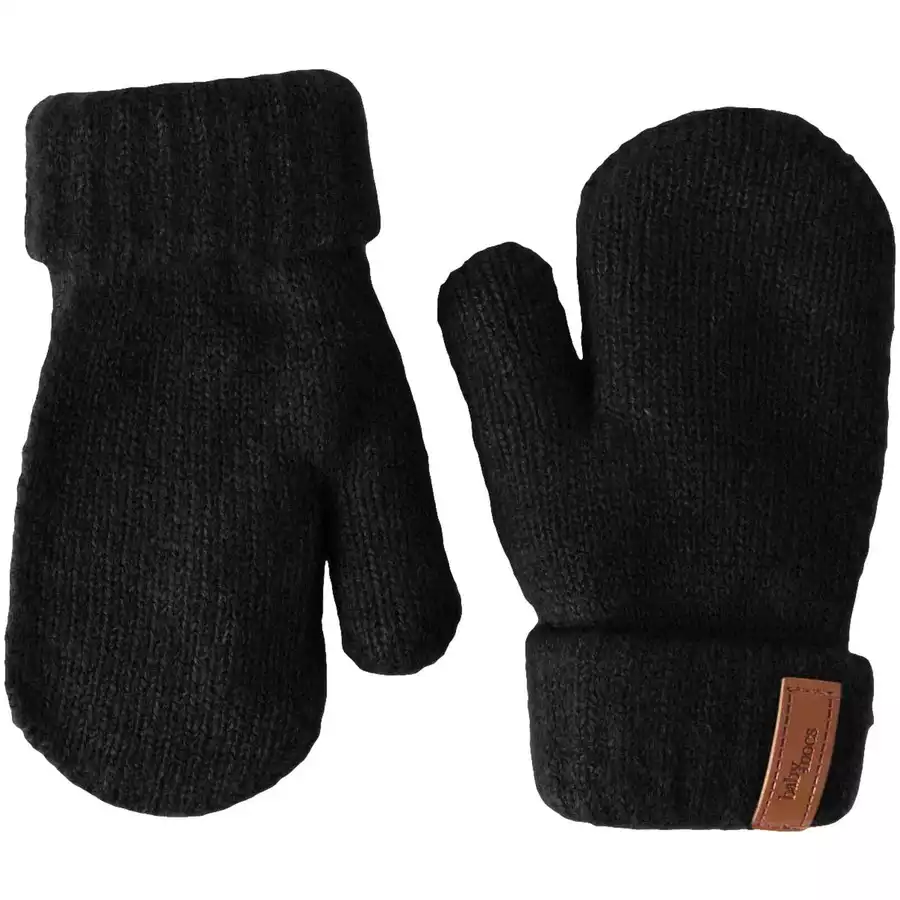 BabyMocs Handschuhe Vegan schwarz