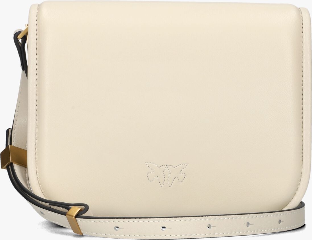 witte pinko schoudertas love box bag