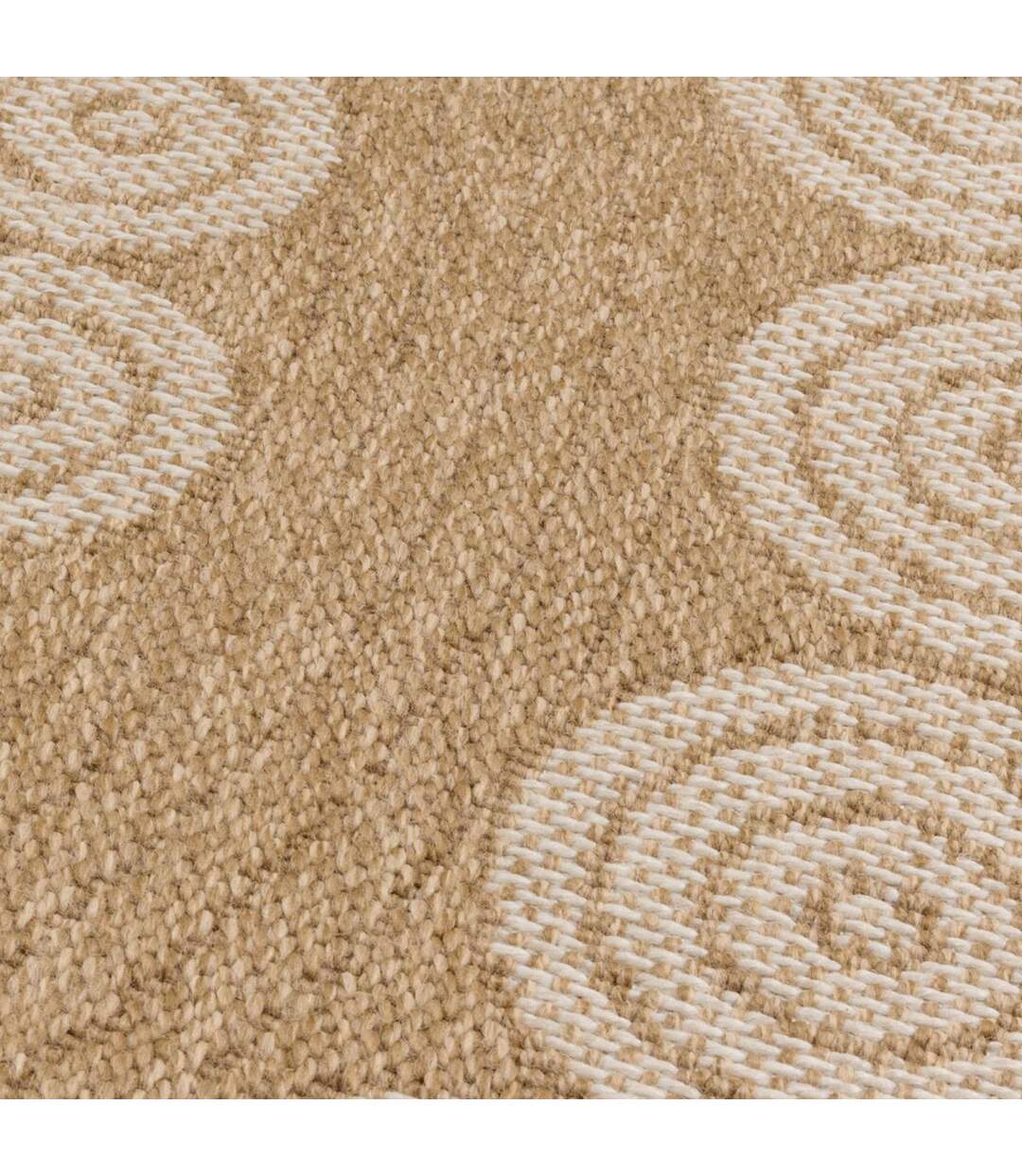 Tapis exterieur JUTE ART 8 en polypropylène doux et soyeux OEKO TEX