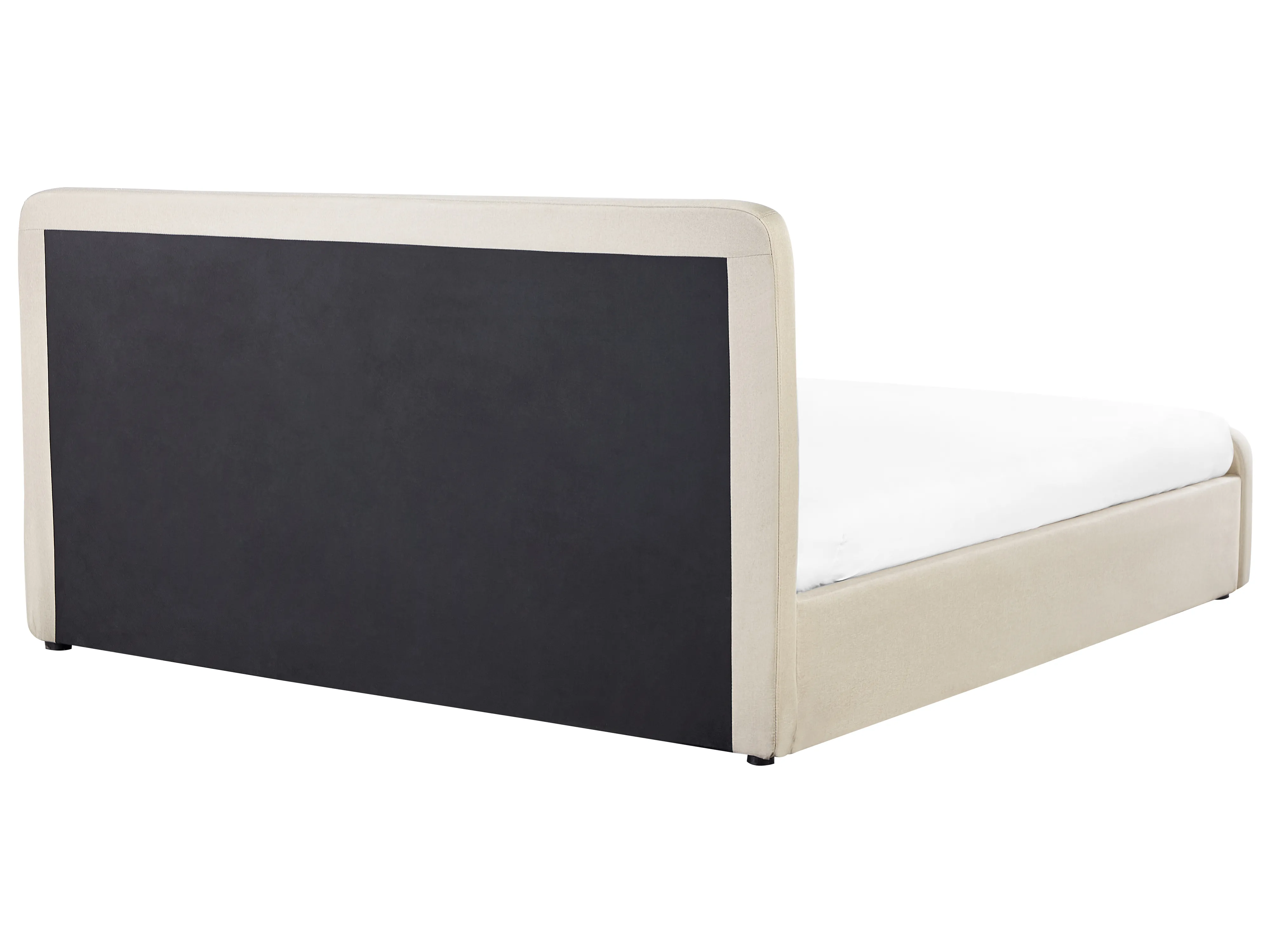 Bed met opbergruimte Kunstlinnen RENNES 180 x 200 cm Beige