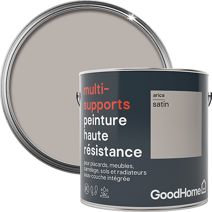 Peinture haute résistance multi-supports GoodHome beige Arica satin 2L