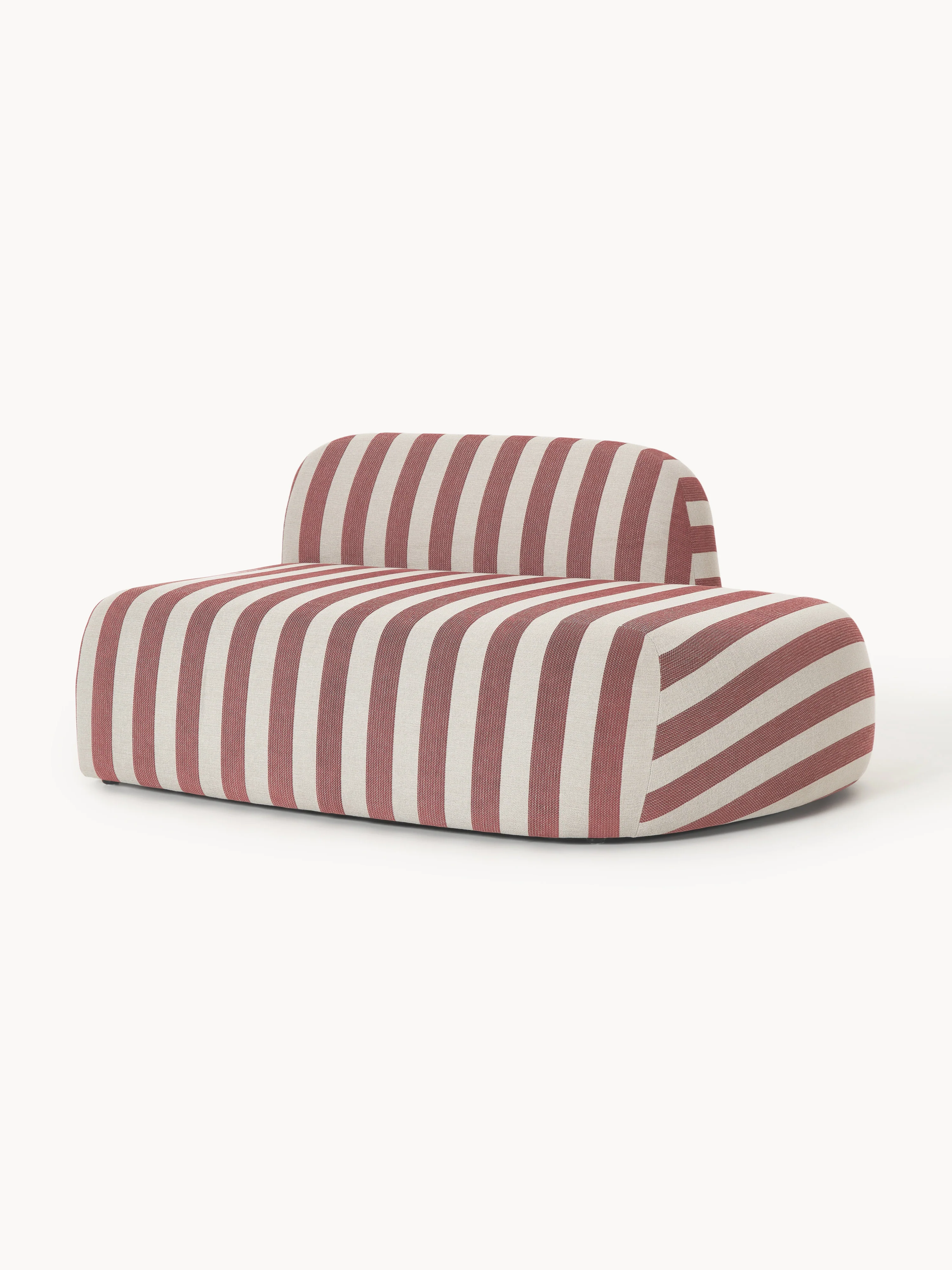 Gestreepte chaise longue module Wolke