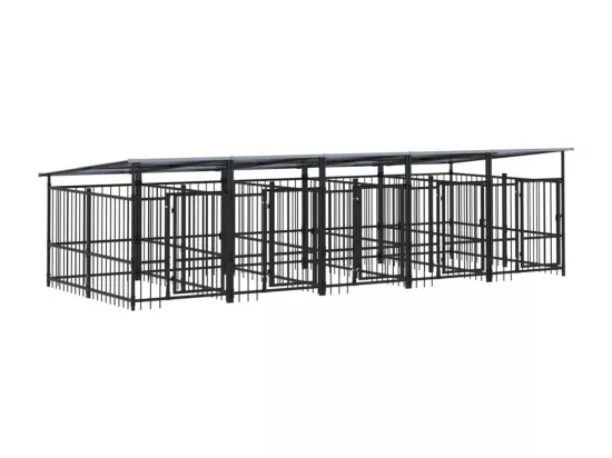 Chenil cage enclos pac noire 491 x 198 x 128 cm 02_0041774