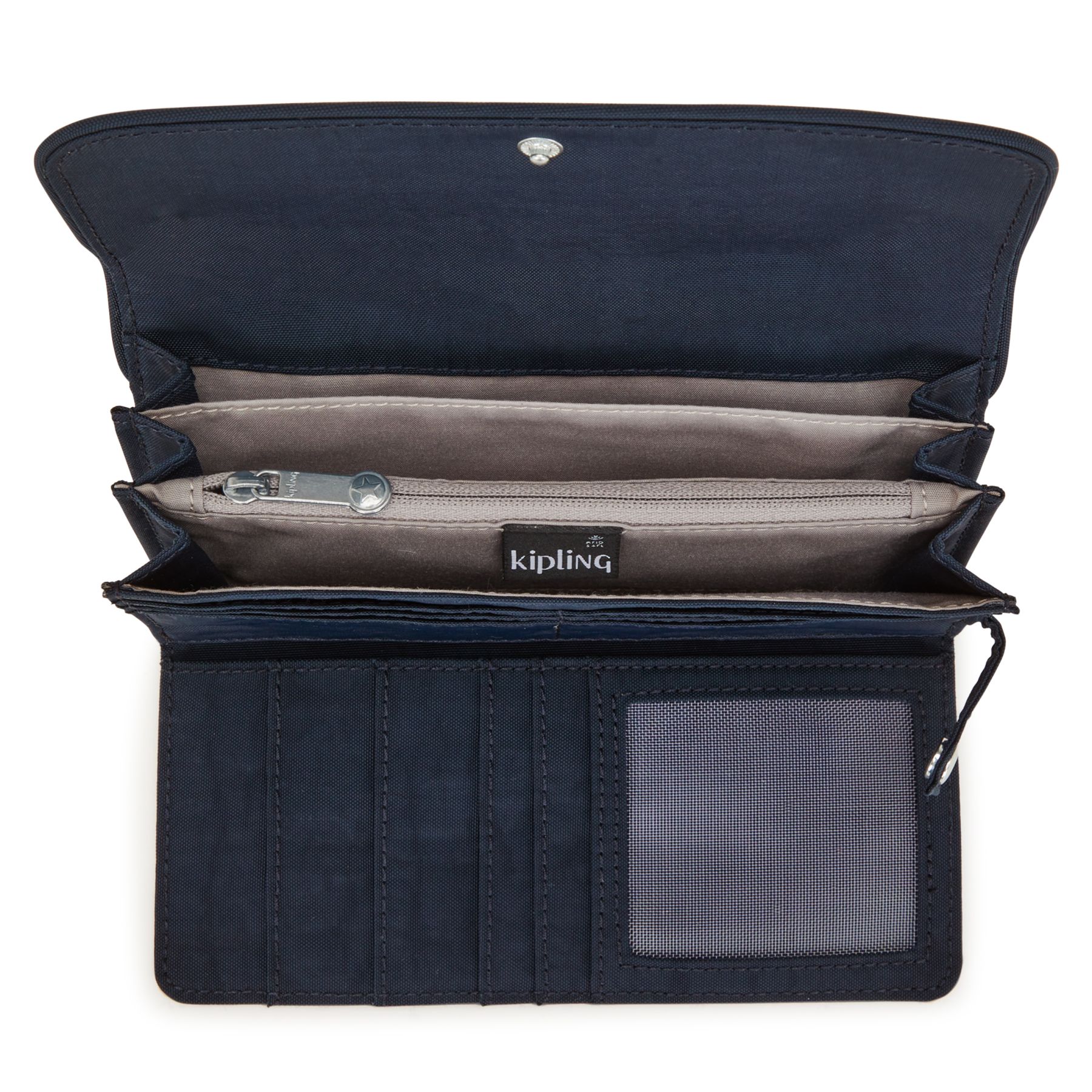 MONEY LAND Grand Portefeuille RFID - Blue Bleu 2