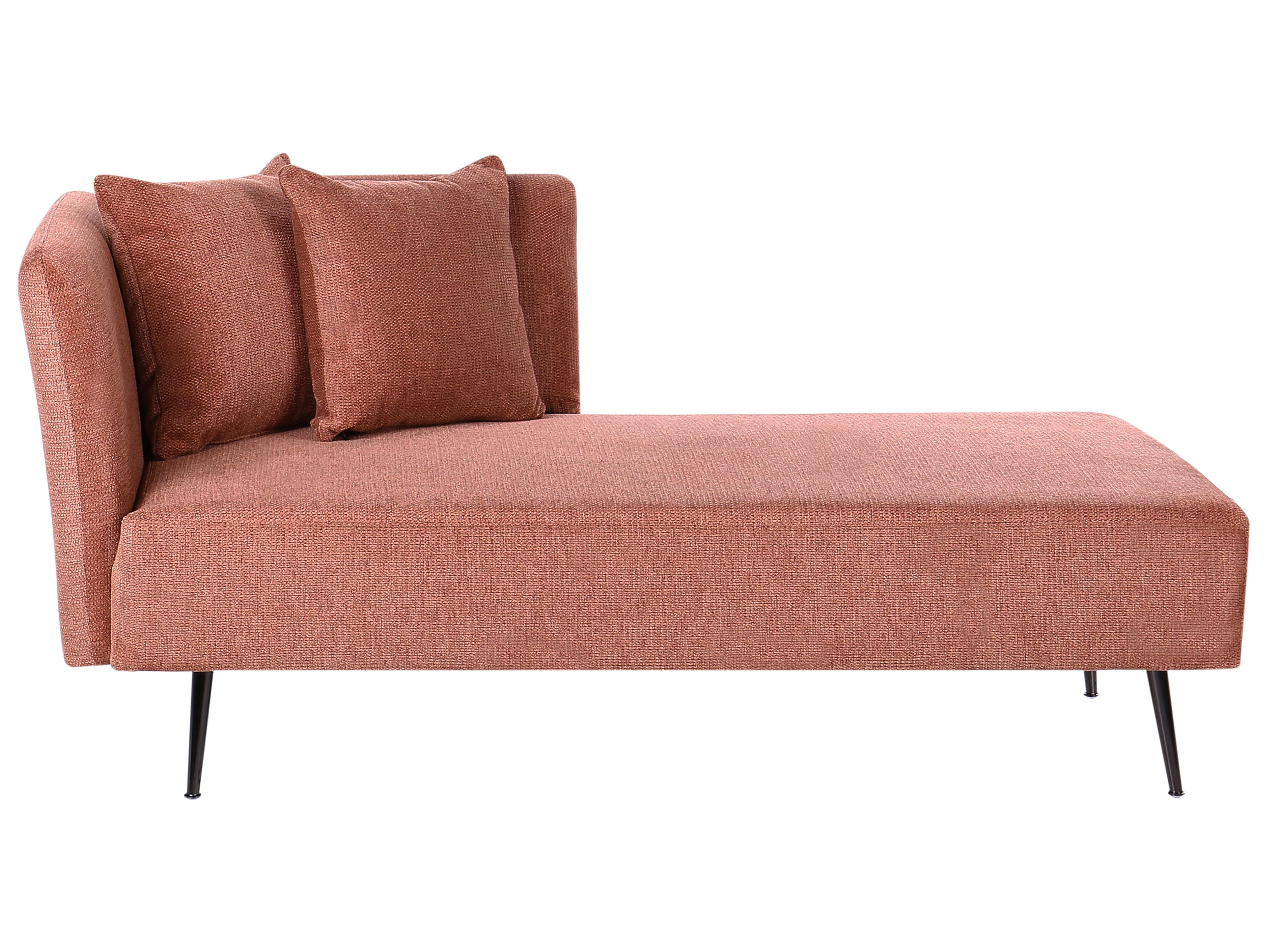 Rechtszijdige chaise longue RIOM Stof Rood