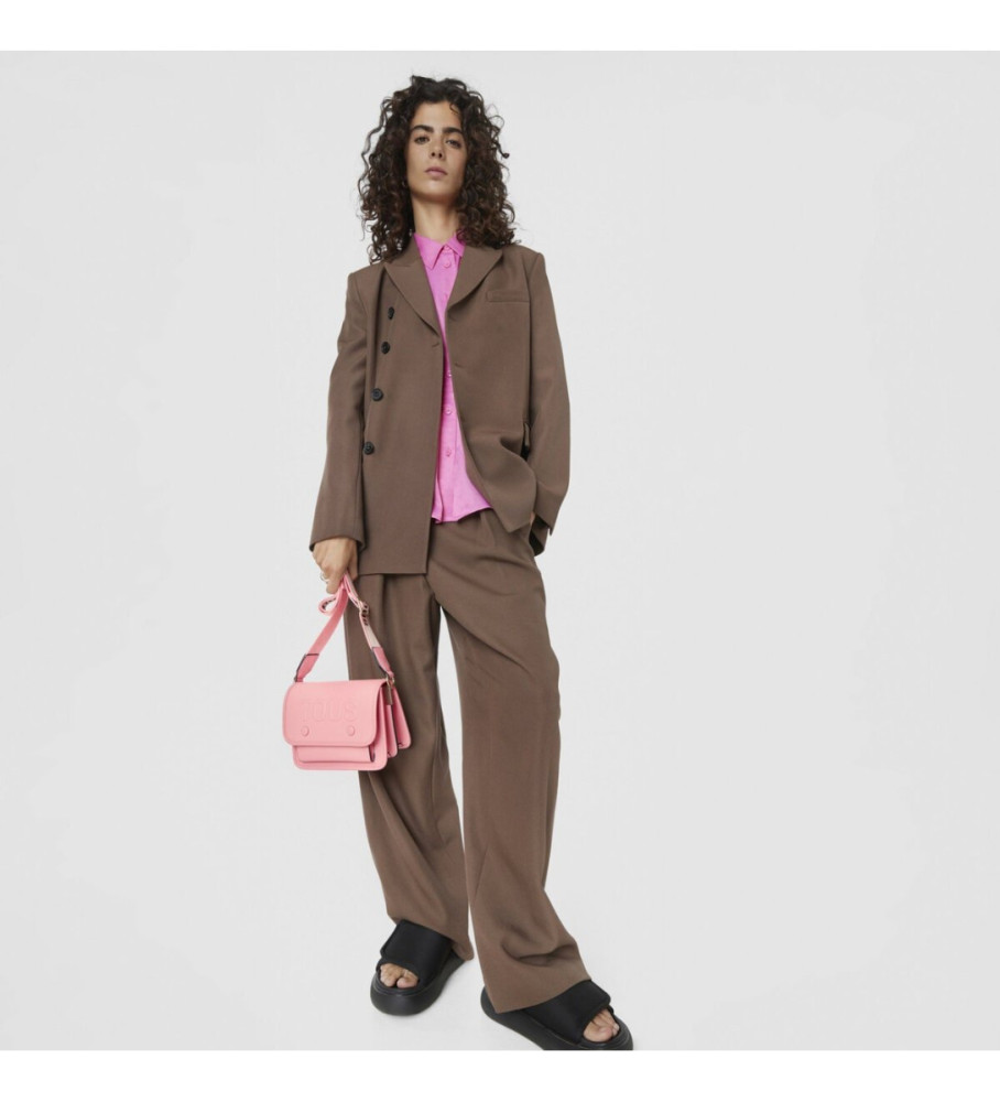 Bolsa transversal pequena Tous Audree, rosa
