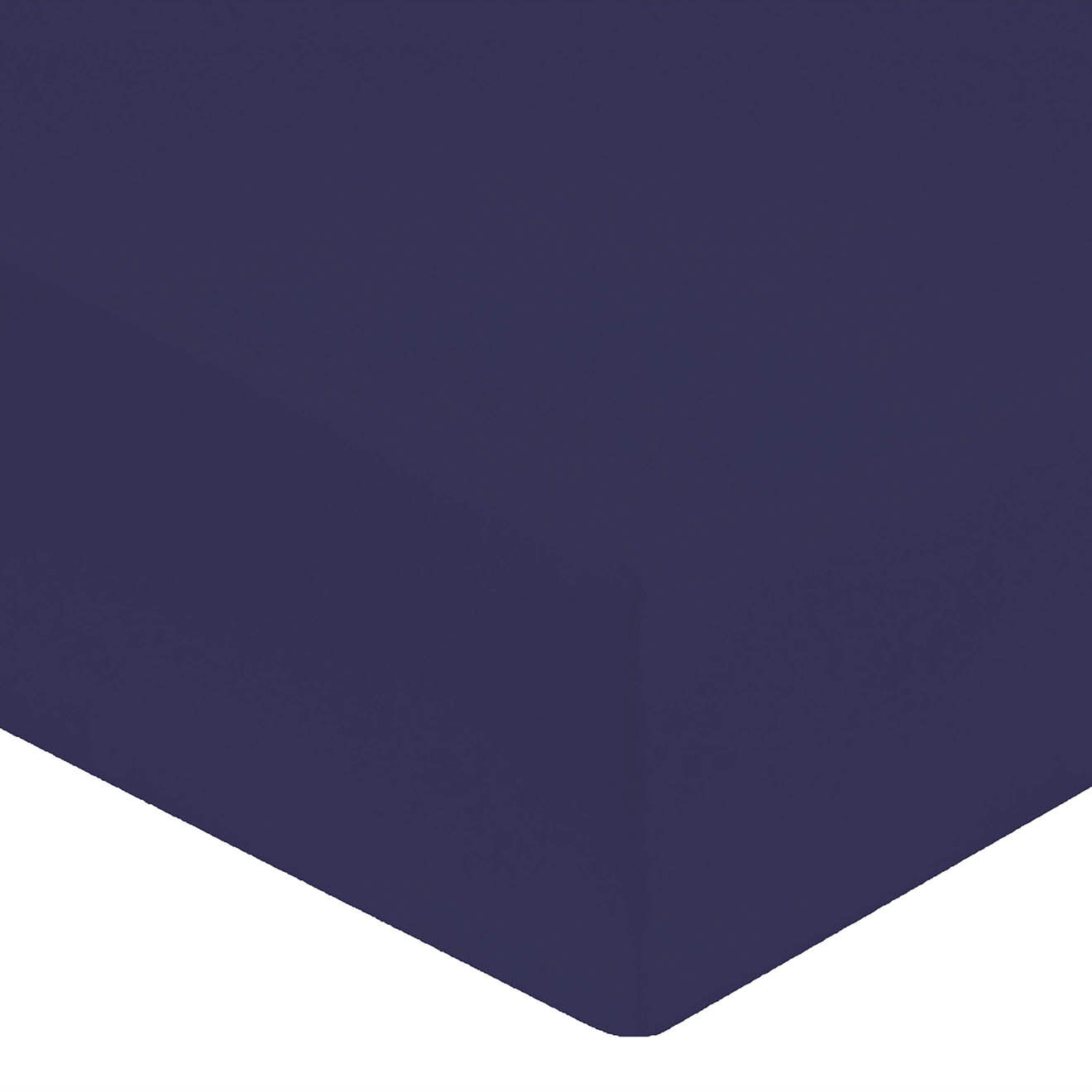 United by PDC Drap housse 100% Percale de Coton bonnet 40 cm  bleu nuit
