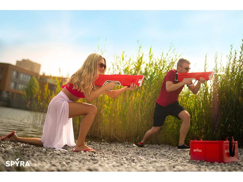 Spyra Wasserpistole SpyraLX rot Mechanische Wasserpistole