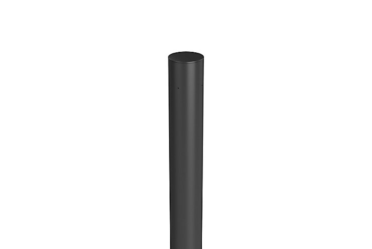 Poteau à bétonner pour panneau acier droit Biohort gris h.135 cm
