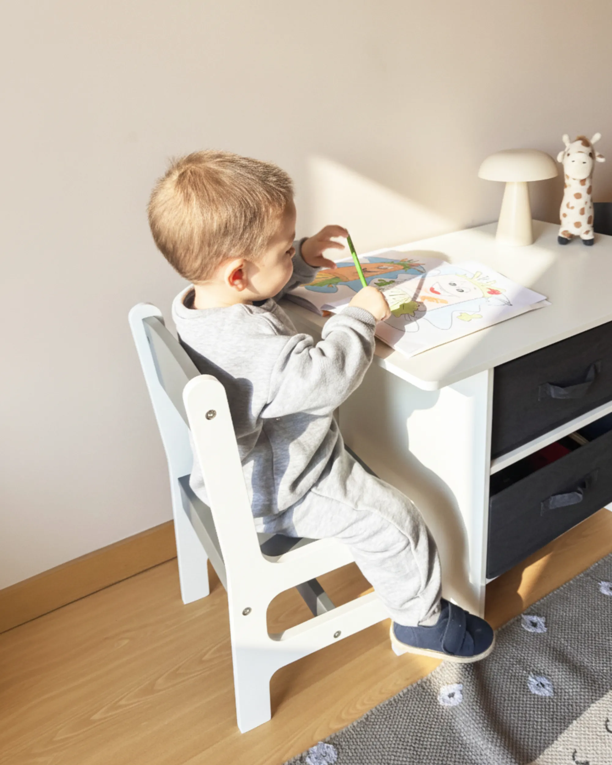 Kindertafel met stoelen YALGOO Wit
