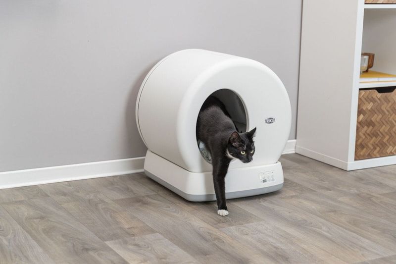 Trixie - Zelfreinigende Kattenbak - Kunststof - Wit - Automatische Kattenbak