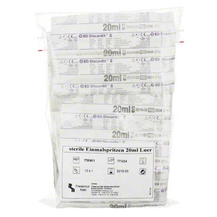 Spritzen Einmal 20 ml steril, 10 St