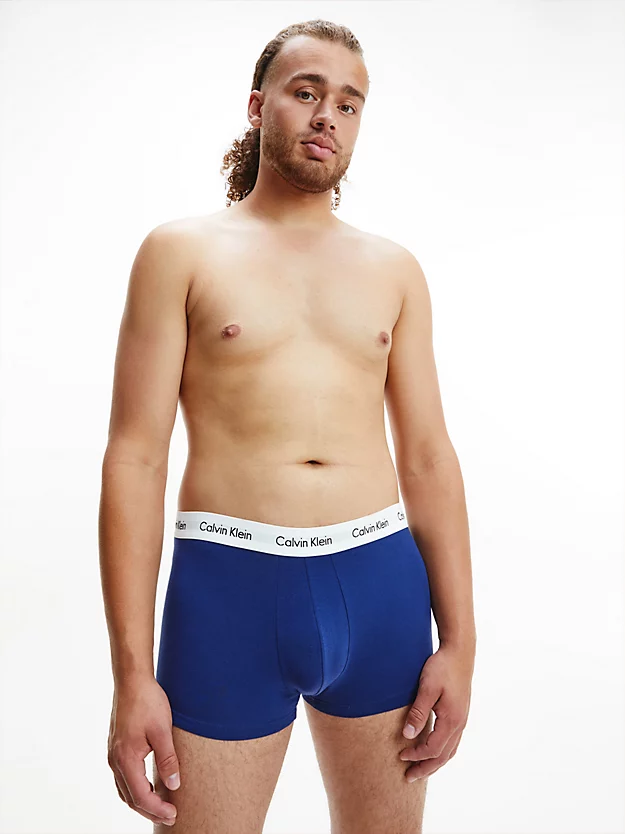 Pacote com 3 Cuecas Boxer de Cintura Baixa - Algodão Elástico