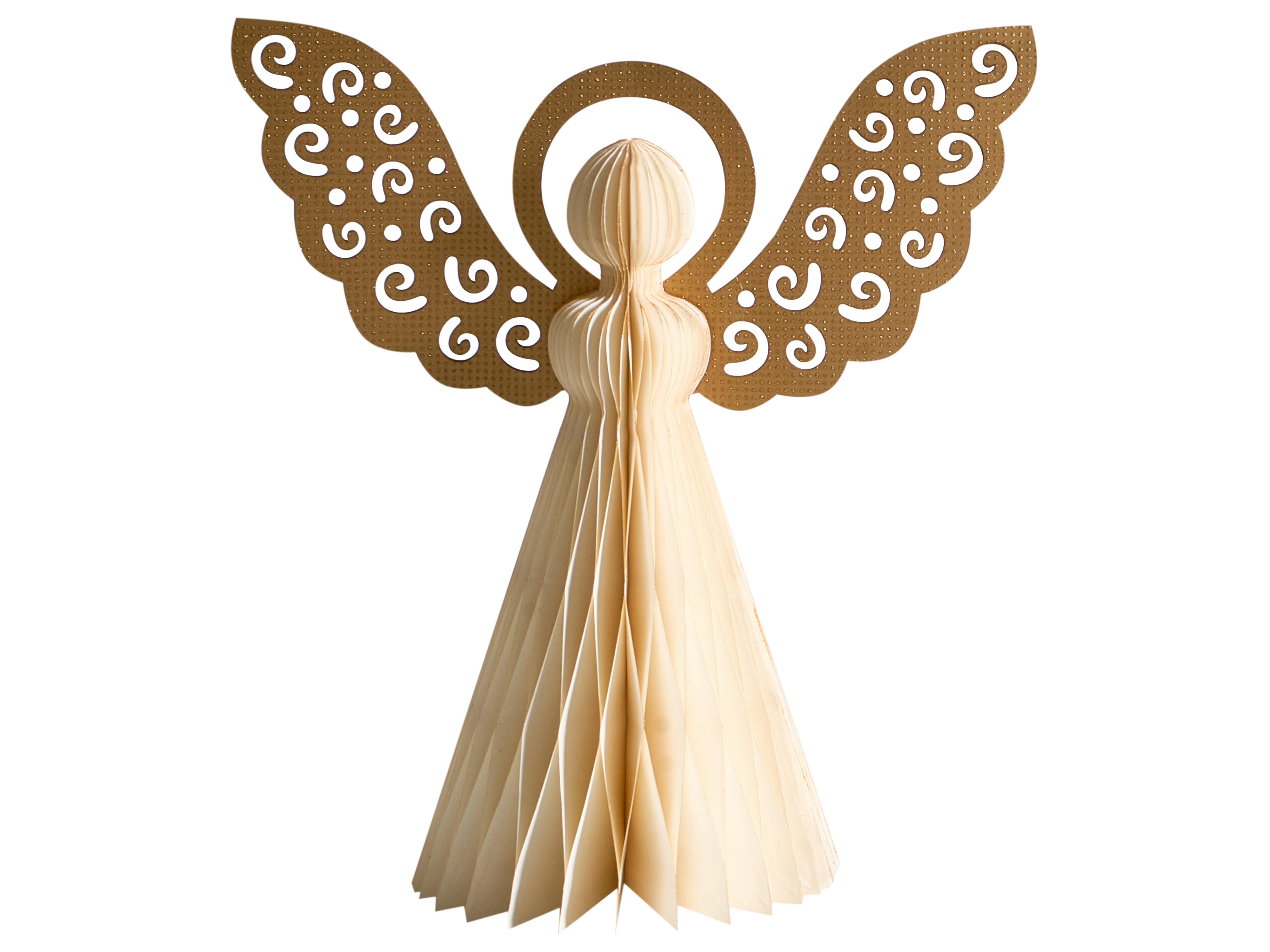 Set van 3 figuren EIRA Engel 24/28/33 cm Beige