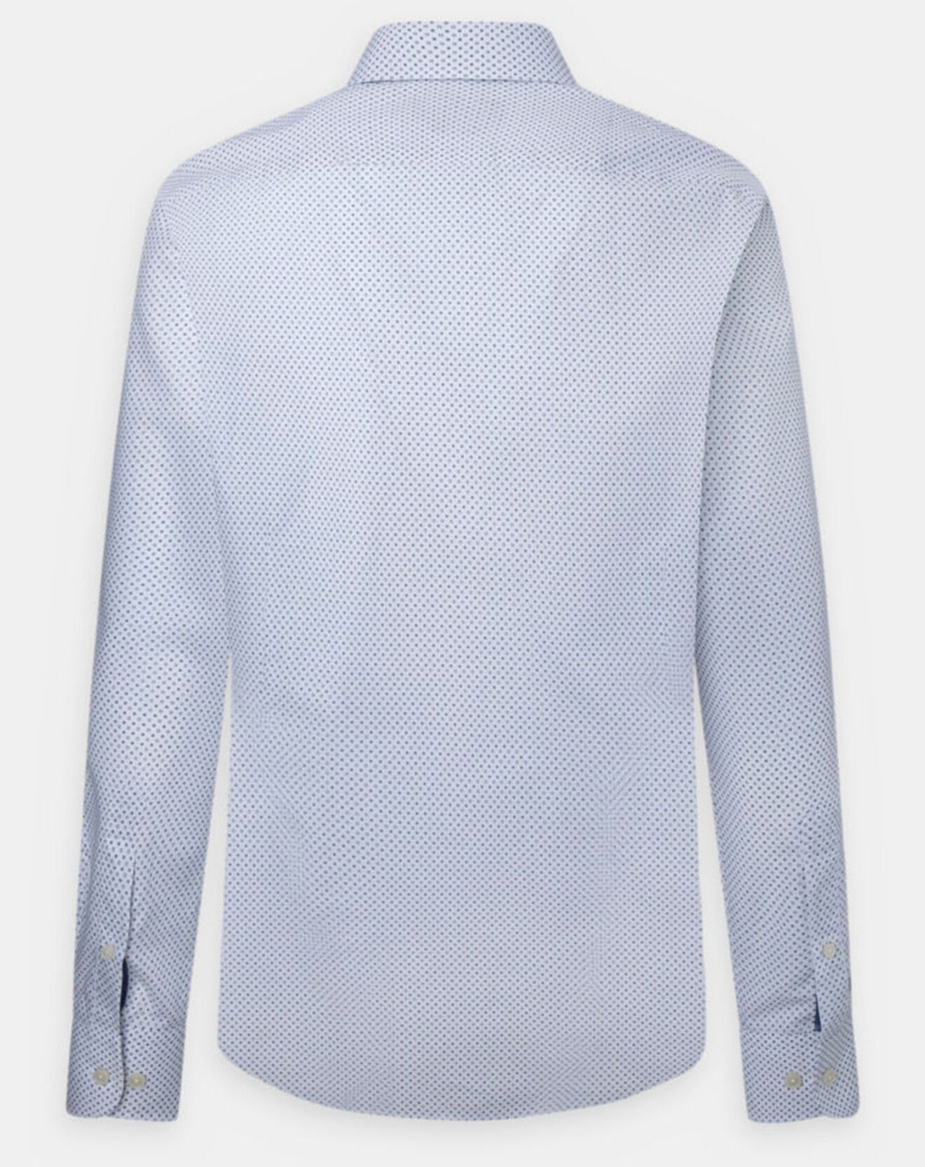 Hackett London Chemise Slim Fit à micro imprimé géométrique blanche